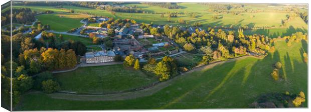 Cannon Hall and Grounds Canvas Print by Apollo Aerial Photography