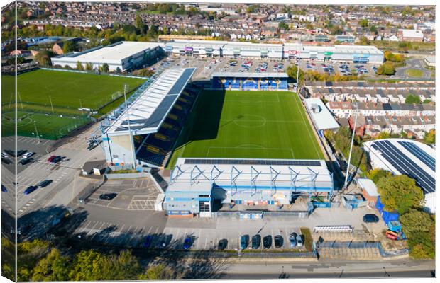 Field Mill Mansfield Town Canvas Print by Apollo Aerial Photography