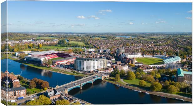 City Ground and Trent Bridge Canvas Print by Apollo Aerial Photography