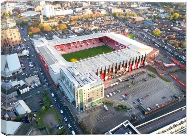 Bramall Lane Canvas Print by Apollo Aerial Photography