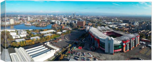 Salford Quays and Old Trafford Canvas Print by Apollo Aerial Photography