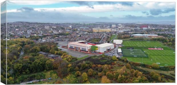 A View Across Barnsley Canvas Print by Apollo Aerial Photography