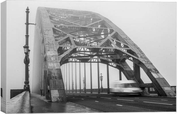 Tyne Bridge In The Fog Canvas Print by Apollo Aerial Photography