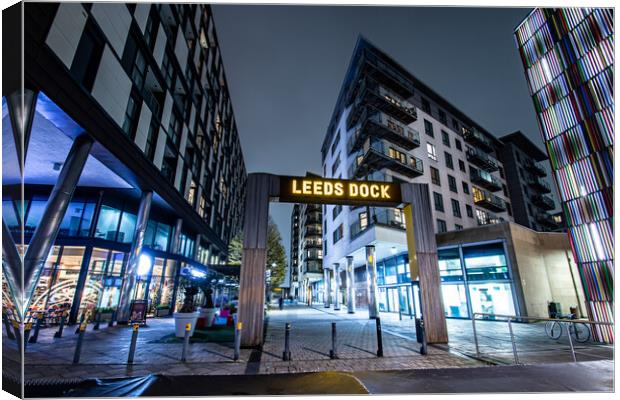 Leeds Dock Canvas Print by Apollo Aerial Photography