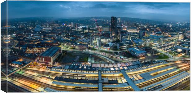 Sheffield City Panorama Canvas Print by Apollo Aerial Photography