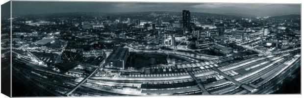 Sheffield Night Canvas Print by Apollo Aerial Photography