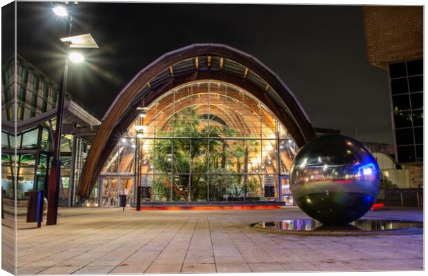 Sheffield Winter Gardens Canvas Print by Apollo Aerial Photography