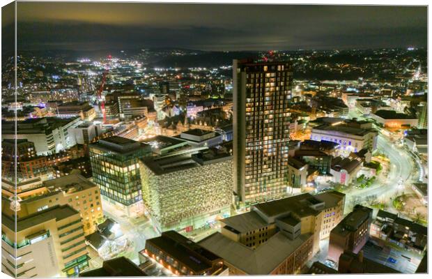 Sheffield Cityscape Canvas Print by Apollo Aerial Photography