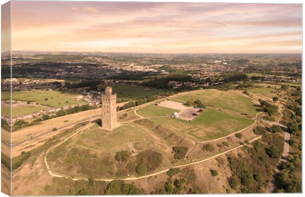 Castle Hill Victoria Tower Canvas Print by Apollo Aerial Photography