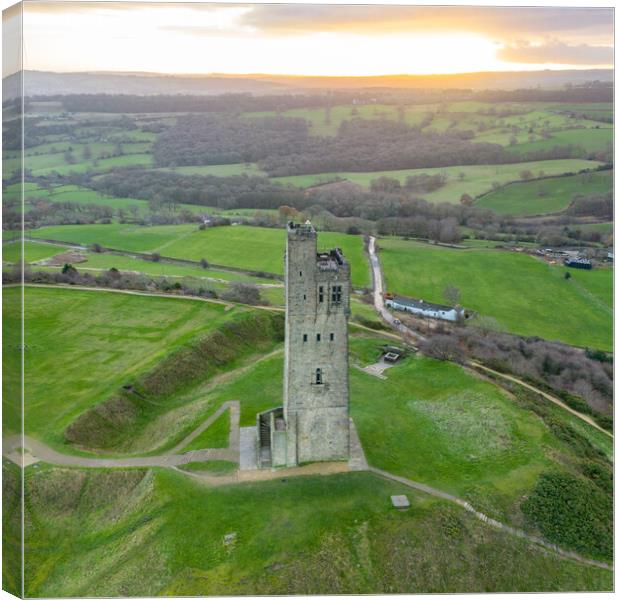 Victoria Tower Wakefield Canvas Print by Apollo Aerial Photography