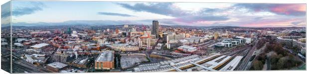 Sheffield Skyline Sunrise Canvas Print by Apollo Aerial Photography