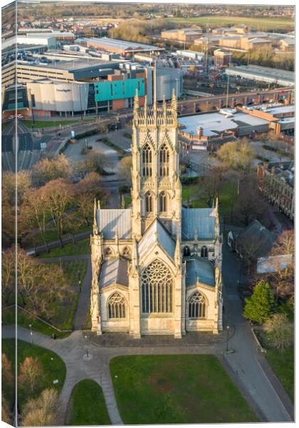 Doncaster Minster Canvas Print by Apollo Aerial Photography