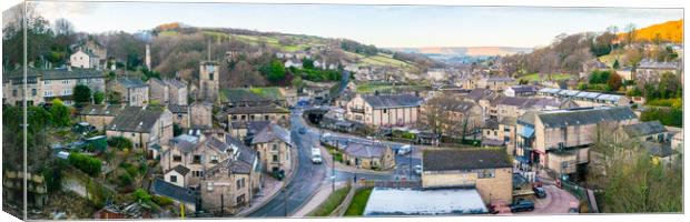 Holmfirth Canvas Print by Apollo Aerial Photography