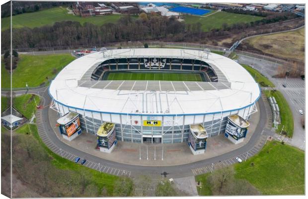 The MKM Stadium Canvas Print by Apollo Aerial Photography