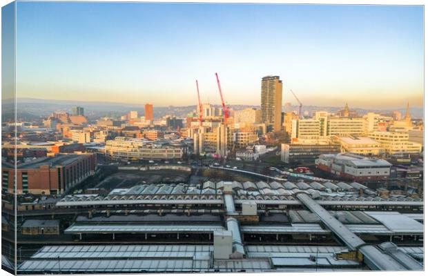 Sheffield Cityscape Canvas Print by Apollo Aerial Photography