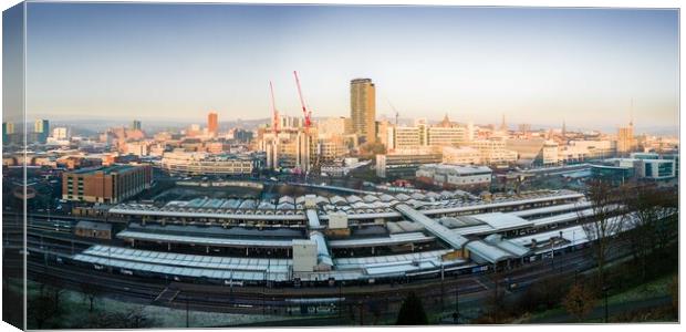 Sheffield City Sunrise Canvas Print by Apollo Aerial Photography