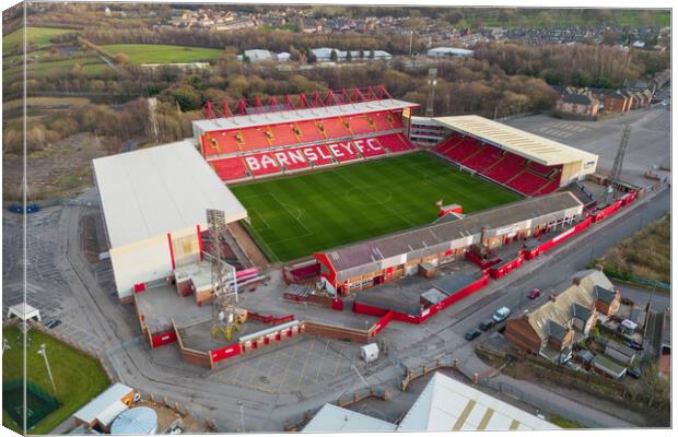 Oakwell Barnsley FC Canvas Print by Apollo Aerial Photography