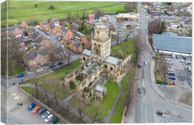 All Saints Church Pontefract Canvas Print by Apollo Aerial Photography