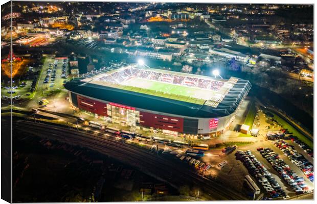 New York Stadium Canvas Print by Apollo Aerial Photography