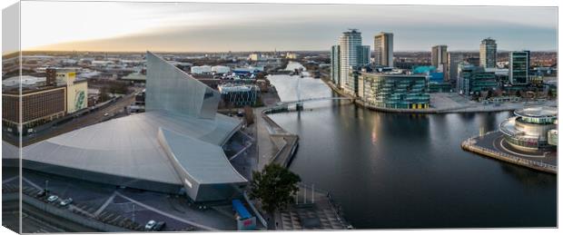 Salford Quays Canvas Print by Apollo Aerial Photography
