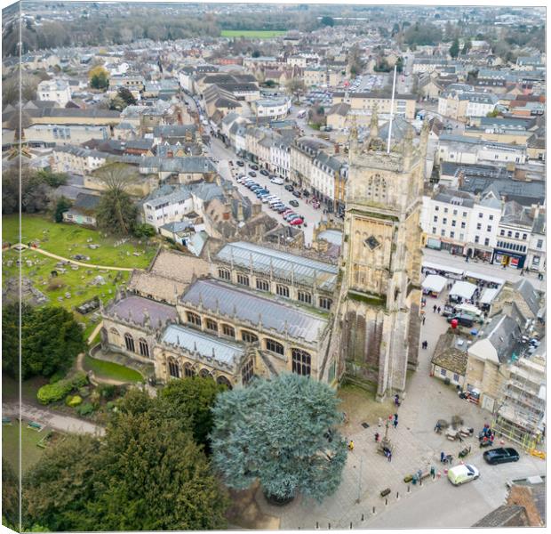 Church of St John The Baptist Canvas Print by Apollo Aerial Photography