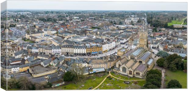 Cirencester from Above Canvas Print by Apollo Aerial Photography