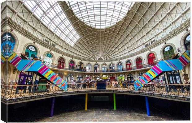 Leeds Corn Exchange Canvas Print by Apollo Aerial Photography