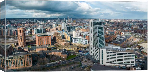 Leeds City Skyline Canvas Print by Apollo Aerial Photography