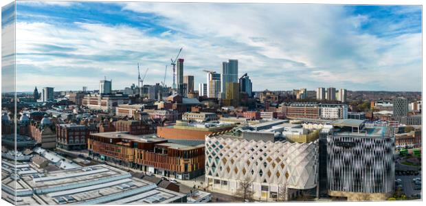 Leeds City Centre Canvas Print by Apollo Aerial Photography
