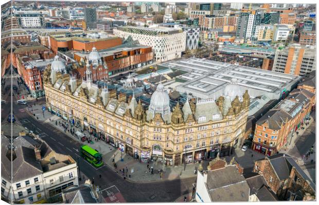 Leeds Kirkgate Market Canvas Print by Apollo Aerial Photography