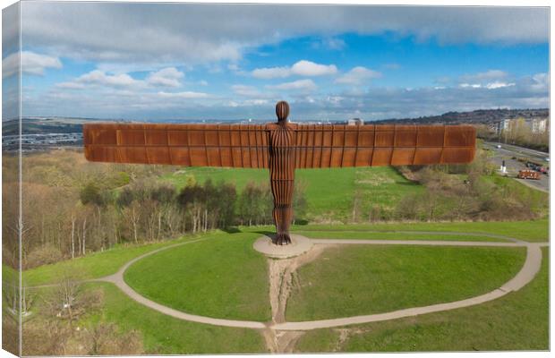 The Angel of the North Canvas Print by Apollo Aerial Photography