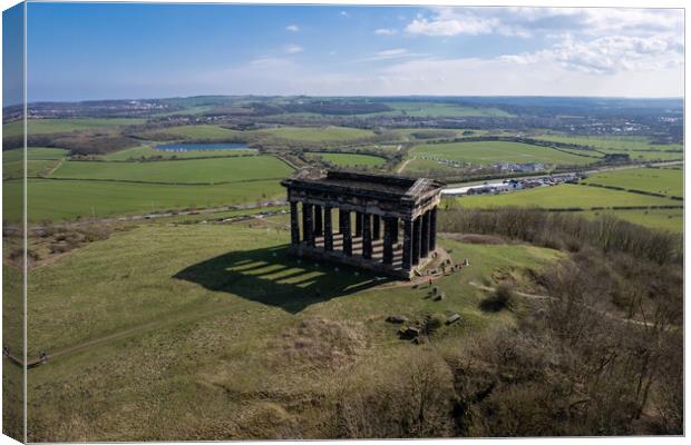 Penshaw Monument Canvas Print by Apollo Aerial Photography