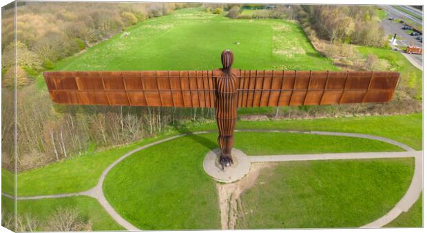 Angel Of The North Canvas Print by Apollo Aerial Photography