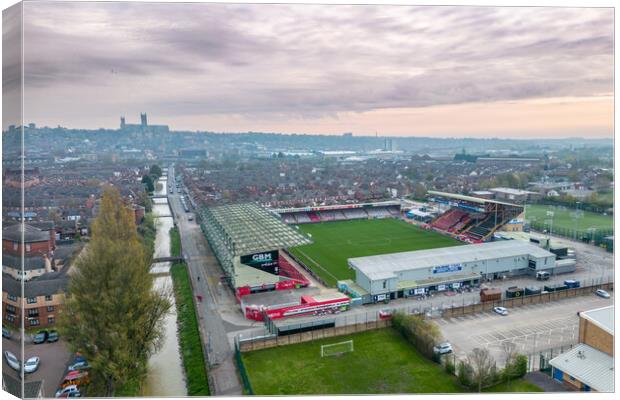 Sincil Bank Stadium Canvas Print by Apollo Aerial Photography