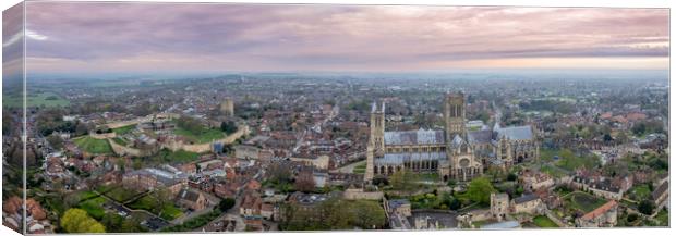 Lincoln Cathedral Sunrise Canvas Print by Apollo Aerial Photography