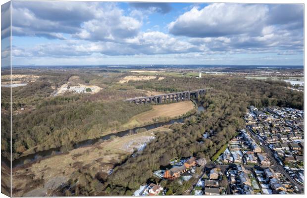 Conisbrough Viaduct Canvas Print by Apollo Aerial Photography