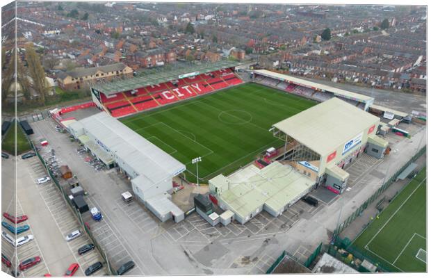 Sincil Bank Lincoln City Canvas Print by Apollo Aerial Photography