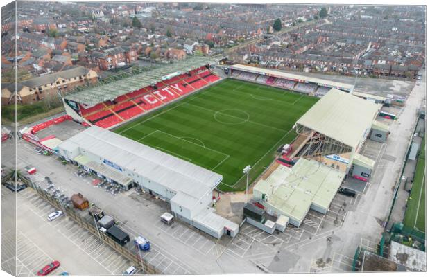 Sincil Bank Lincoln City Canvas Print by Apollo Aerial Photography