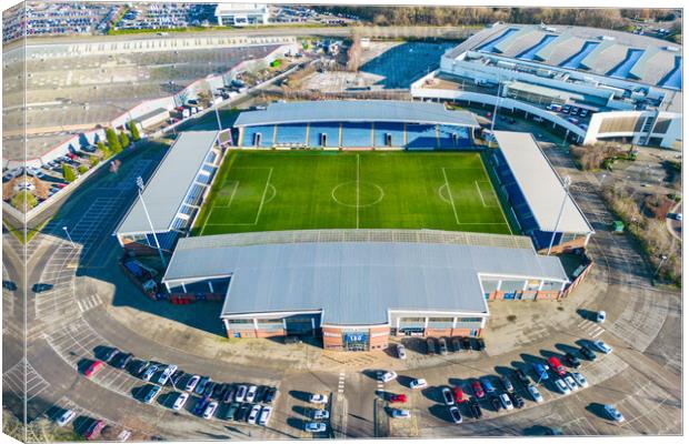 Chesterfield Football Club Canvas Print by Apollo Aerial Photography