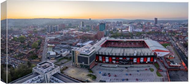 Bramall Lane Sheffield Cityscape Canvas Print by Apollo Aerial Photography