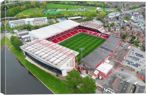 Nottingham Forest Football Club Canvas Print by Apollo Aerial Photography