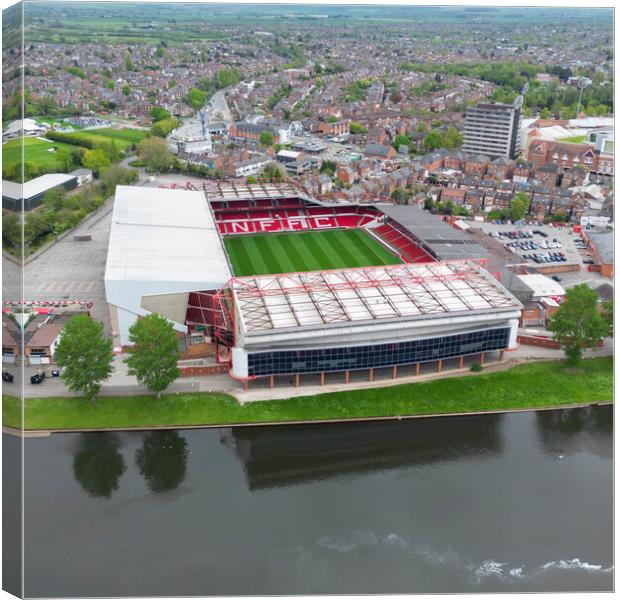 The City Ground Nottingham Forest Canvas Print by Apollo Aerial Photography