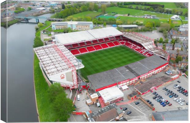 The City Ground Nottingham Canvas Print by Apollo Aerial Photography