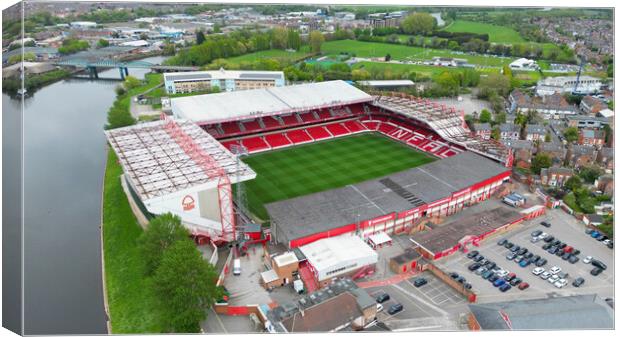 The City Ground Nottingham Canvas Print by Apollo Aerial Photography