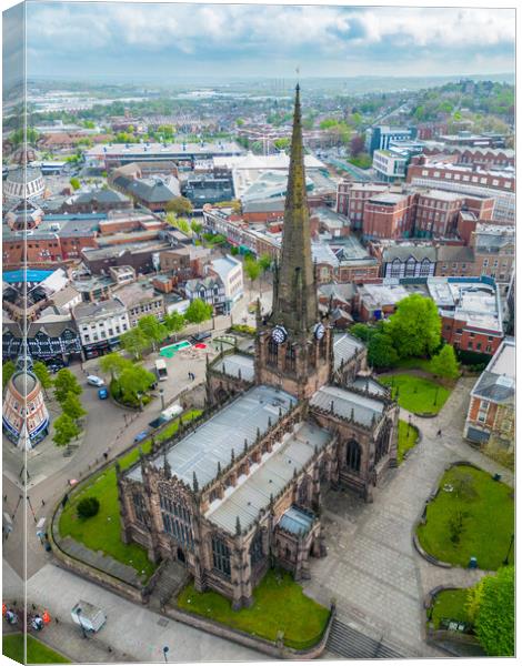 Rotherham Minster Canvas Print by Apollo Aerial Photography