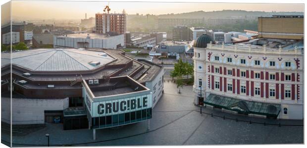 The Crucible and Lyceum Theatre Canvas Print by Apollo Aerial Photography
