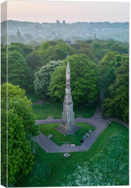 The Cholera Monument Canvas Print by Apollo Aerial Photography