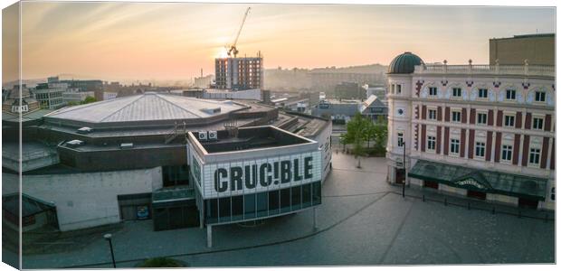 The Crucible and Lyceum Canvas Print by Apollo Aerial Photography