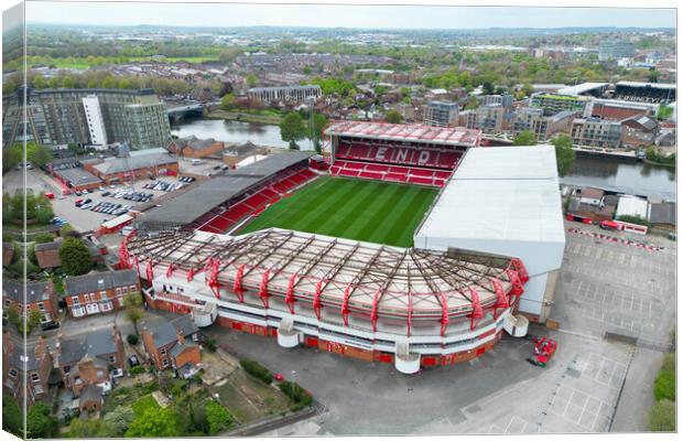 The City Ground Nottingham Forest Canvas Print by Apollo Aerial Photography