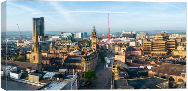 Sheffield High Street Canvas Print by Apollo Aerial Photography